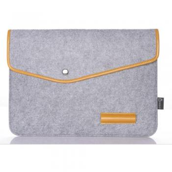 Bolsa protectora de fieltro de lana para Macbook Air, funda para portátil 11, 13 y 15
