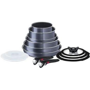 Tefal Ingenio Elegance Grey 13‑Piece Stainless Steel & Non‑Stick Set