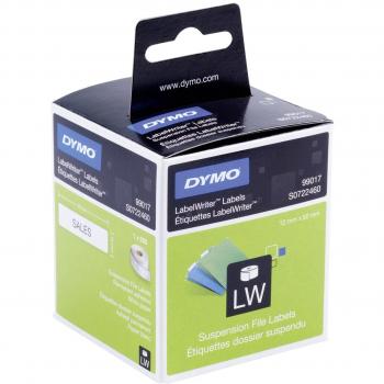 DYMO Authentic 12mm by 50mm Easy‑Peel Suspended File Labels – 220 Pack