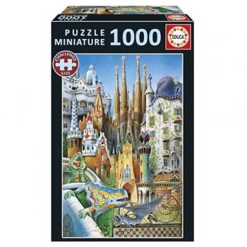 Miniature Gaudí Collage – 1000 pièces – Puzzle EDUCA