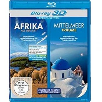 Afrika aus der Luft/Mittelmeerträume [3D Blu-ray]