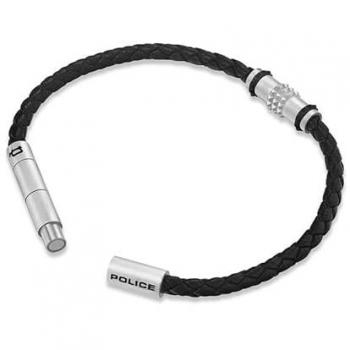 Bracciale Police Uomo Ryder pelle nera