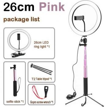 Anillo Fotográfico LED Dimmable con Soporte Tripié