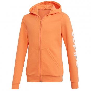 Adidas Hoodie para Niña Essentials Linear Naranja