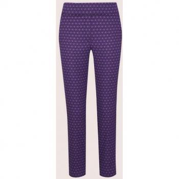 MaDeLeInE Relax-Hose – Gerade Form, Lavendellila/Schwarz – 17 EU