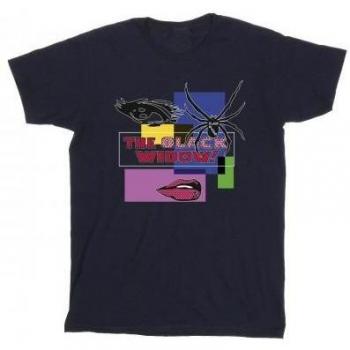 T-shirt en coton Pop Art Marvel Fille Veuve Noire 13-14 ans blanc