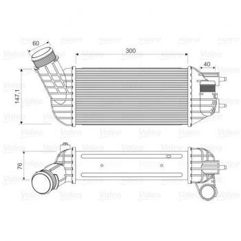 Intercooler 818652 (Valeo for Citroën)