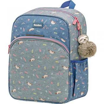 Mochila Escolar Doble Tandem Lazy 38cm