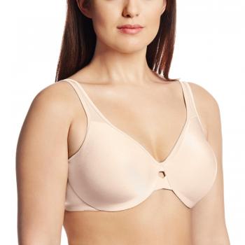 Lilyette Comfort Plunge Minimizer Bra Champagne 34D