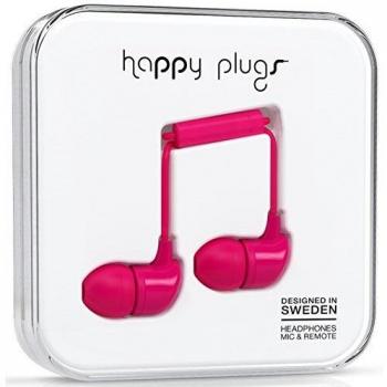 Écouteurs cerise Happy Plugs avec microphone