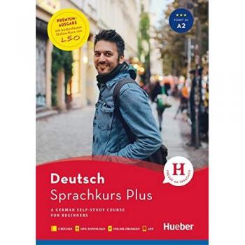 Hueber Sprachkurs Plus Deutsch A1/A2 – Premiumausgabe: A German Self-Study Course for Beginners / Buch mit Audios und Videos online, Begleitbuch, Online-Übungen und LEO-Onlinekurs