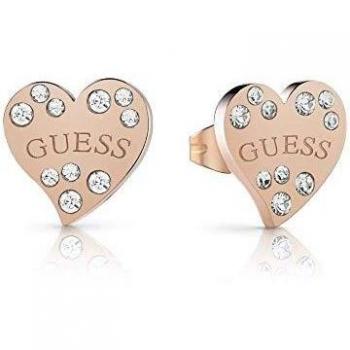 Pendientes de Bronce Corazón Guess UBE78053