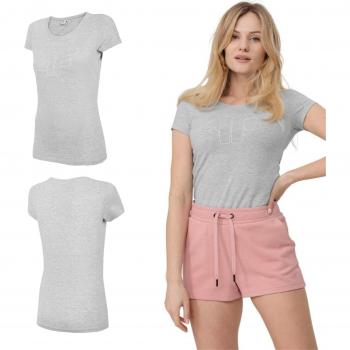 T-shirt 4F Femme H4L22 TSD353 Gris Mélangé Taille S