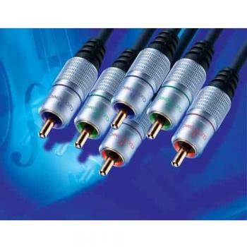 Clicktronic HC 400-1000 10m RGB/YUV-Komponenten-Kabel mit vergoldeten Kontakten