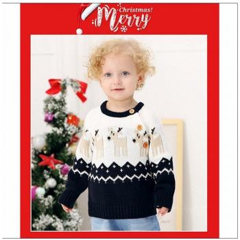 Blouse d’Hiver Bébé « Premier Noël » à motifs animés