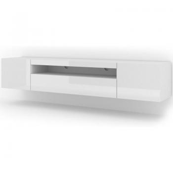 Mueble para TV 200 cm efecto madera Blanco