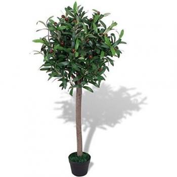 Artificial Bay Tree Plant with Pot 120 cm Green