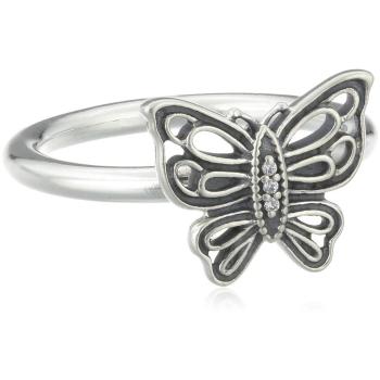 Pandora Ring Damen 925 Sterling Silber Zirkonia weiß Größe 54