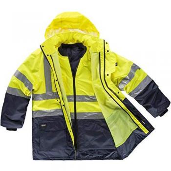 Parka 5 en 1 combinada con chaleco impermeable