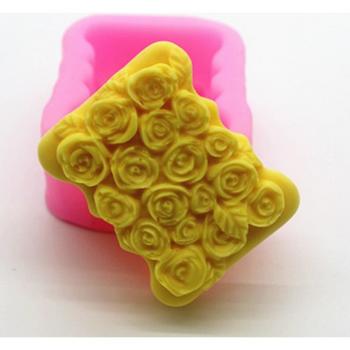 Silicone 3D Rose Flower Mold for DIY Soap and Fondant Crafting