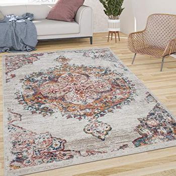 Mosaïque de Tapis Poils Ras Vintage – Esthétique Oriental (60 cm × 100 cm)
