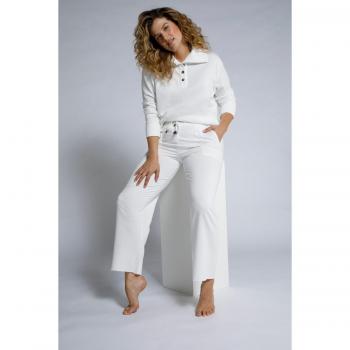 Pantaloni da casa in cotone e fibre sintetiche, Donna, Beige, Taglia: 56/58