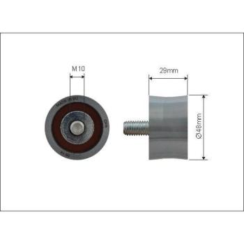 Deflection/Guide Pulley (V‑Rib) – CAFFARO 500139