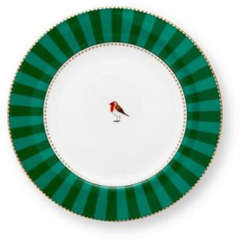 Set de 6 Assiettes à pain Love Birds Rayures