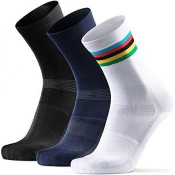 Calcetines de Ciclismo DANISH ENDURANCE, 3 Piezas, Transpirables para Hombres y Mujeres