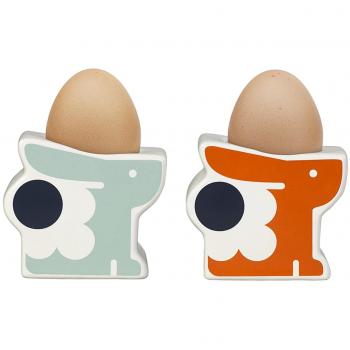 Orla Kiely Bunny Egg Cups (Persimmon, Blue)