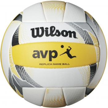 Wilson AVP II Replica Beach Ball – Vibrant Yellow/White Design