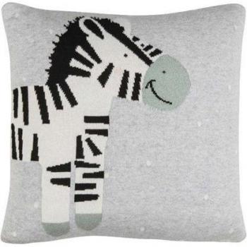 GOTS-zertifizierter Kissenbezug ZEBRA 35 x 35 cm
