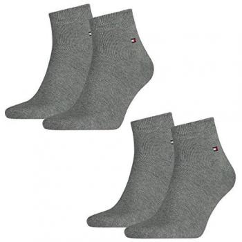 Tommy Hilfiger Sneakersocken mit Label-Detail im 2er-Pack Modell '2ER QUARTER', Größe 39/42