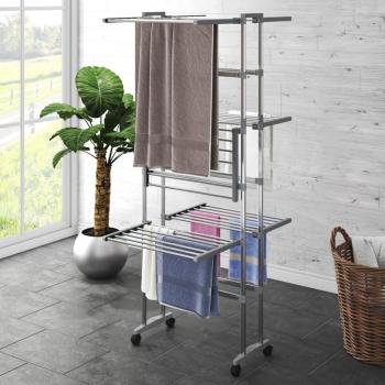 Tendedor Vertical Plegable 2/3 Niveles 60x70x106/129cm