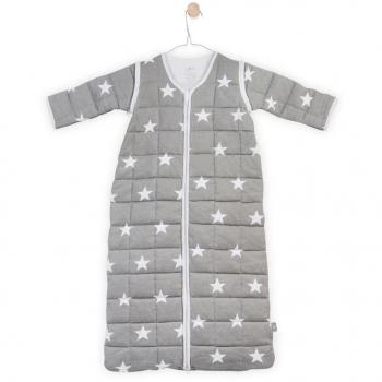 Sacco nanna 4 stagioni Jollein, maniche staccabili, 70 cm, Grigio