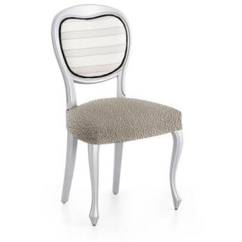 Pack 2 Fundas Bielásticas para Sillas Sin Respaldo Roc Taupe 50 cm