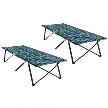 Matelas de camping pliable Feuille Foret, 206 × 76 × 74 cm