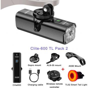 TOWILD 600Lm LED Fahrradleuchte mit 18650 Akku