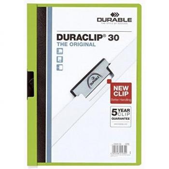DURABLE Duraclip Document File A4 30 Sheet Green