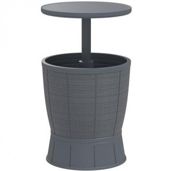 Mesa Nevera Elevable para Fiesta Outsunny Gris