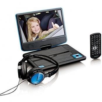 Lenco DVP-910 9-Zoll-DVD-Player mit Kfz-Halterung und Integrierten Akku (Blau)