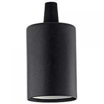 Ideal Lux Portalampada E27 Liscio Nero