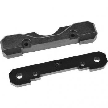 Team Corally Modellbausatz: Federarmhalterung aus FR‑Aluminium, 4 mm Composite‑Deckel – Set