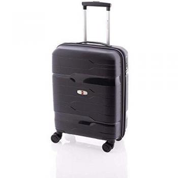 Gladiator Handgepäck 50 cm, Polypropylen, 4 Rollen, TSA, ausziehbar, Freizeit, Unisex, Schwarz