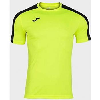Camiseta Joma Academy S/S Amarillo Flúor y Negro