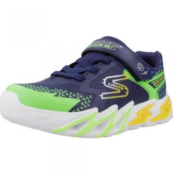 SKECHERS FLEX-GLOW BOLT Kinder Laufschuh Blau 29