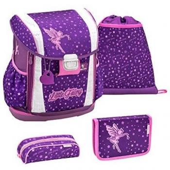 Belmil Schulranzen Set 4-teilig Fairy Lila für Mädchen