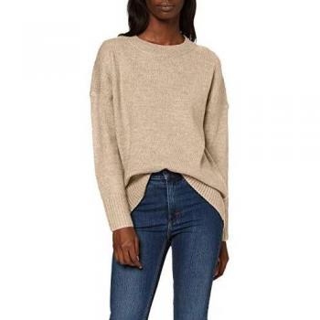 Acrylic Sweater Dress in Beige