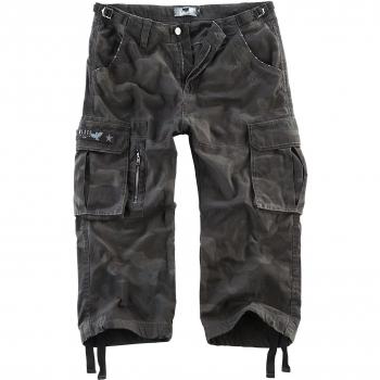 Short Black Premium EMP – Short 3/4 Armée Vintage – Camouflage sombre – Hommes – Longue gamme de tailles (S à 7XL)