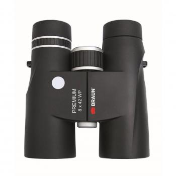 Binocular Braun 8×42 WP Premium, 780 g, foco 110 mm, distancia 140 mm, diámetro 51 mm